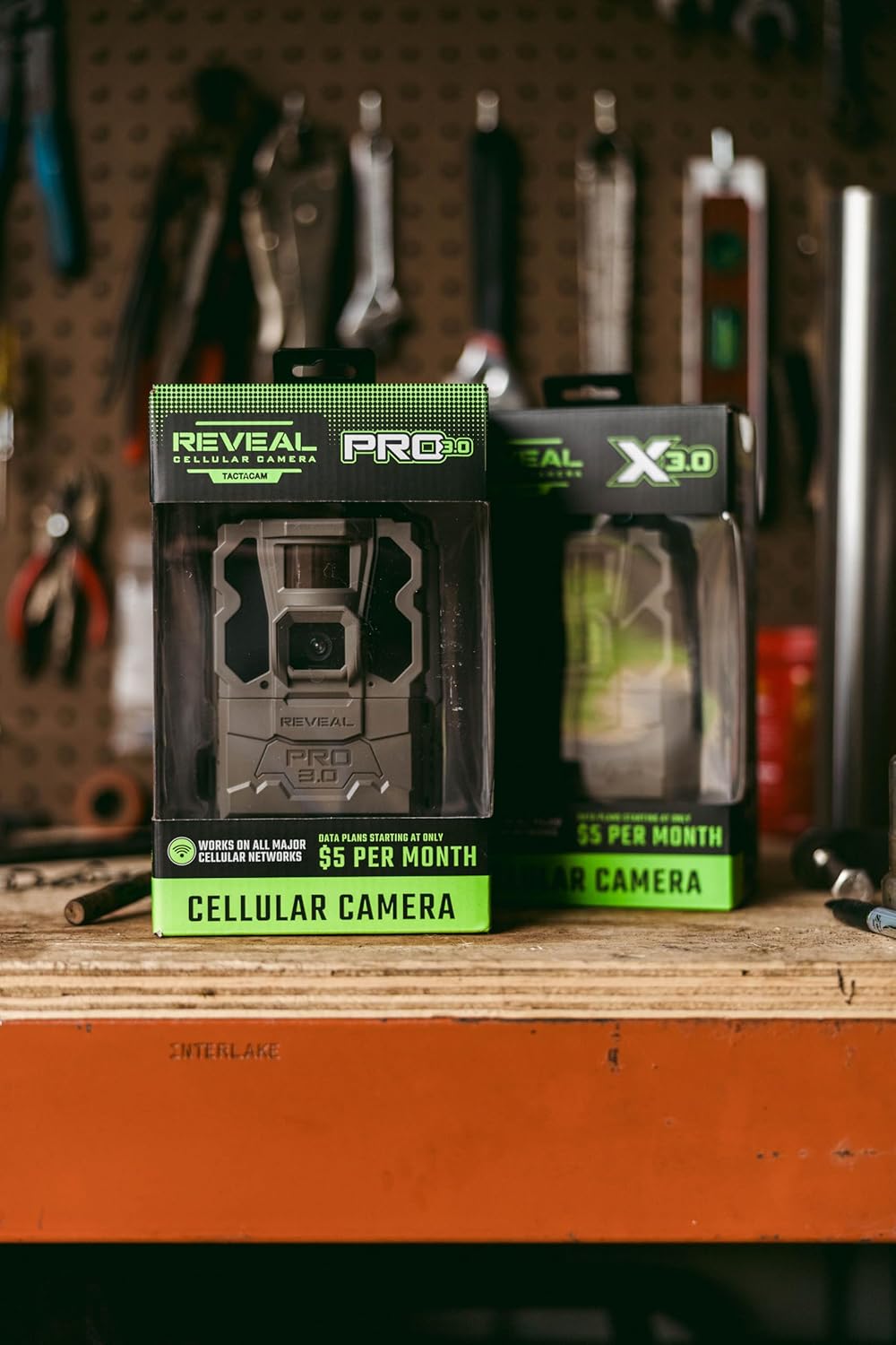 TACTACAM Reveal Pro 3.0 Cellular Trail Camera - Multi-Cellular Network, GPS, 2" LCD, No-Glow IR, Wi-Fi Enabled, HD Photos & 1080p Videos, Long Battery Life + Reveal Solar Panel and 32GB SD Card