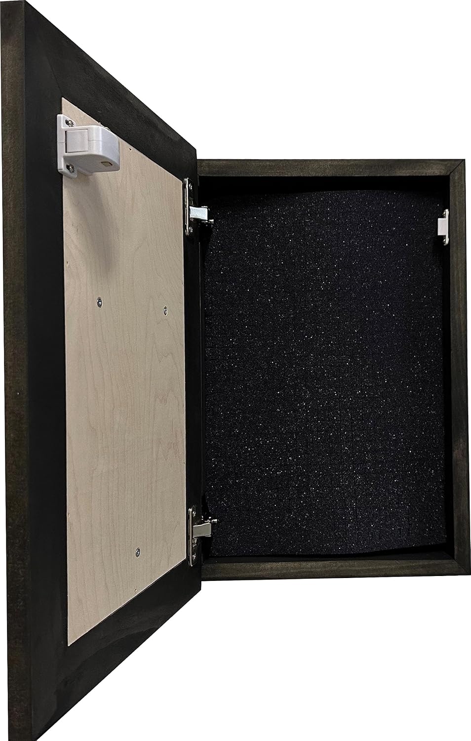 Hidden Gun Storage Cabinet with American Flag Cross, Decorative Wall-Mounted Secure Concealed Gun Shelf American Flag Cross by Bellewood Designs
