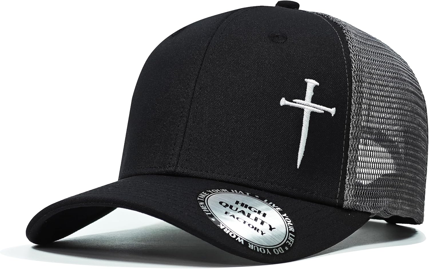 Christian Hats for Men Women,Jesus 3 Nail Cross Hat Christian Religious Gifts for Birthday/Christmas