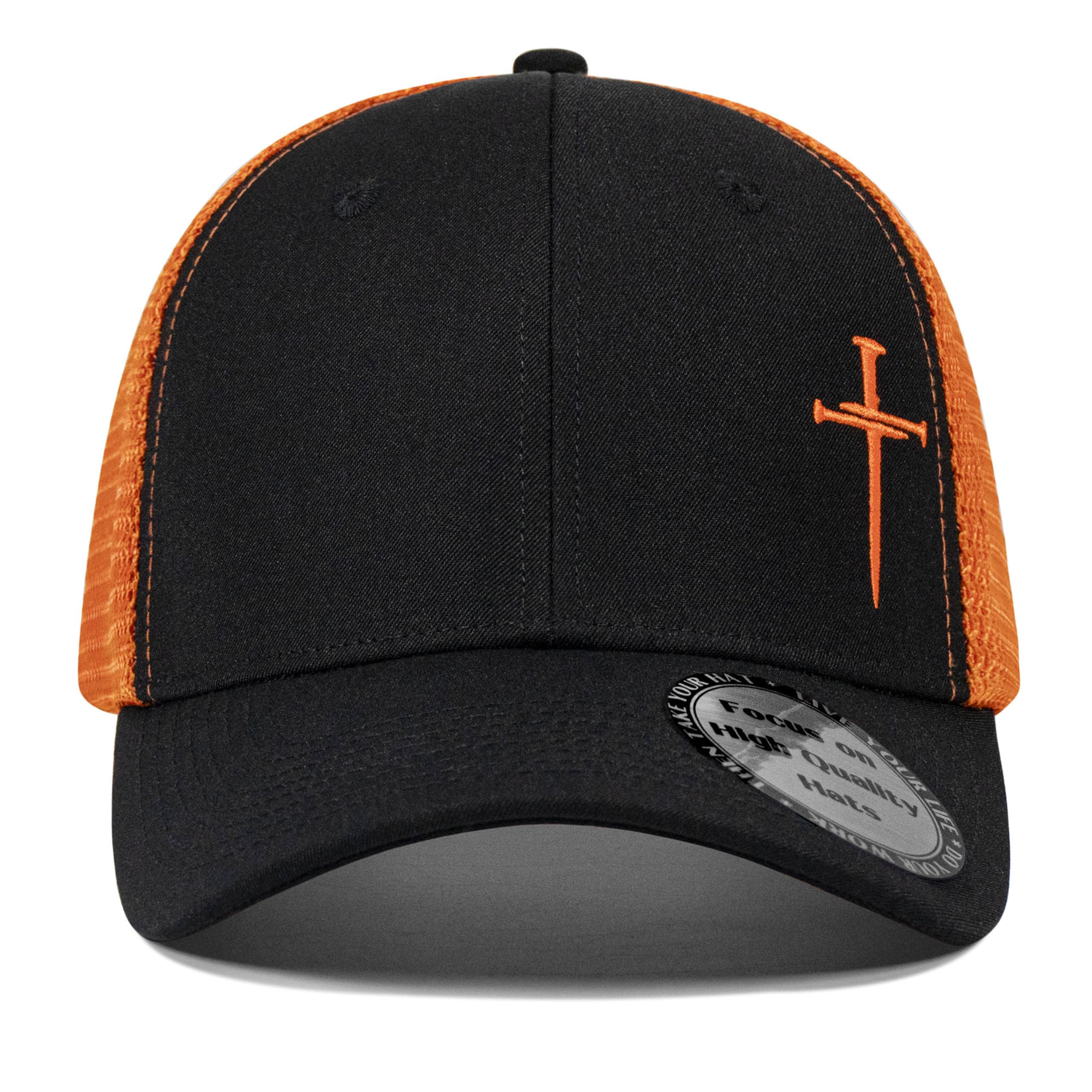 Christian Hats for Men Women,Jesus 3 Nail Cross Hat Christian Religious Gifts for Birthday/Christmas