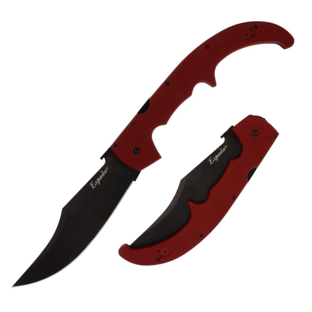 Cold Steel Knives Cold Steel Espada XL Folding Knife 7-1/2" Clip Point Blade Ruby Red