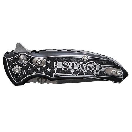 Hogue Knife Knives &amp; Edged Tools|Knives Hogue Knife Hogue X1-Microflip 2.75" Knife Custom Outlaw Ordnance - I Stand Engraving