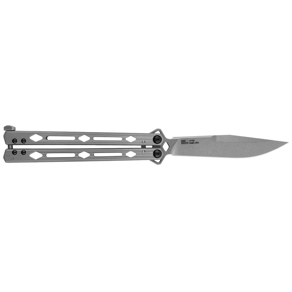 Kershaw Knives Knives &amp; Edged Tools|Knives Kershaw Knives Kershaw Lucha Folding Knife 4-3/5" Drop Point Blade Silver