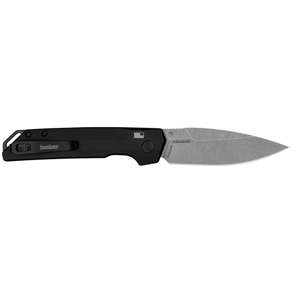 Kershaw Knives Knives Kershaw Knives Kershaw Launch Iridium Folding Knife 3-2/5" Spear Point Blade Black
