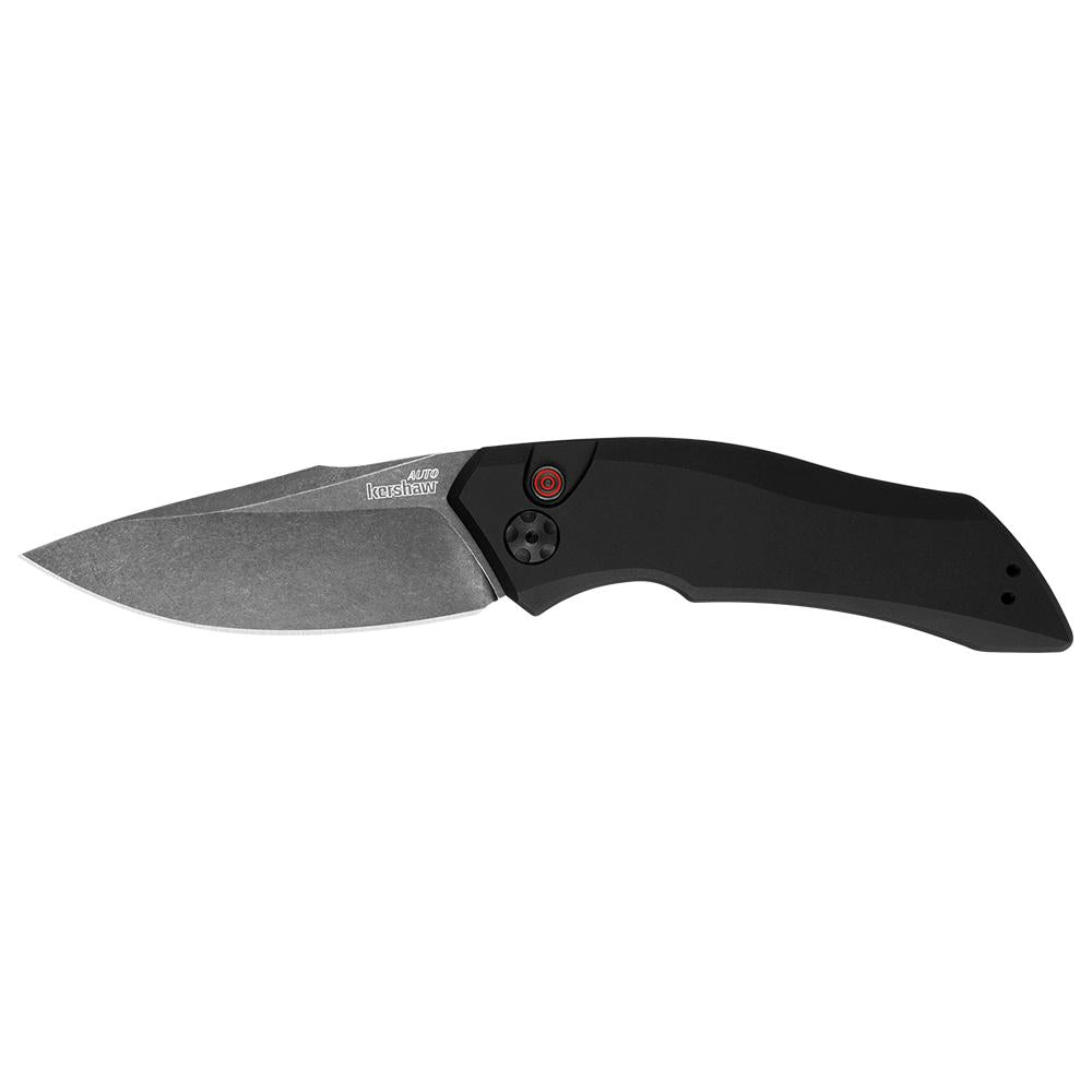 Kershaw Knives Knives &amp; Edged Tools|Knives Kershaw Knives Kershaw Launch 1 Automatic Folding Knife 3-2/5" Drop Point Blackwash