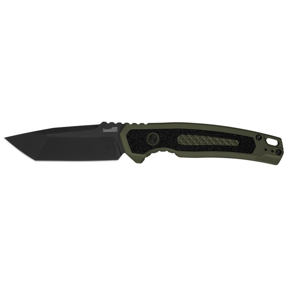 Kershaw Knives Knives Kershaw Knives Kershaw Launch 16 Automatic Folding Knife 3-1/2" Tanto Blade Black Olive