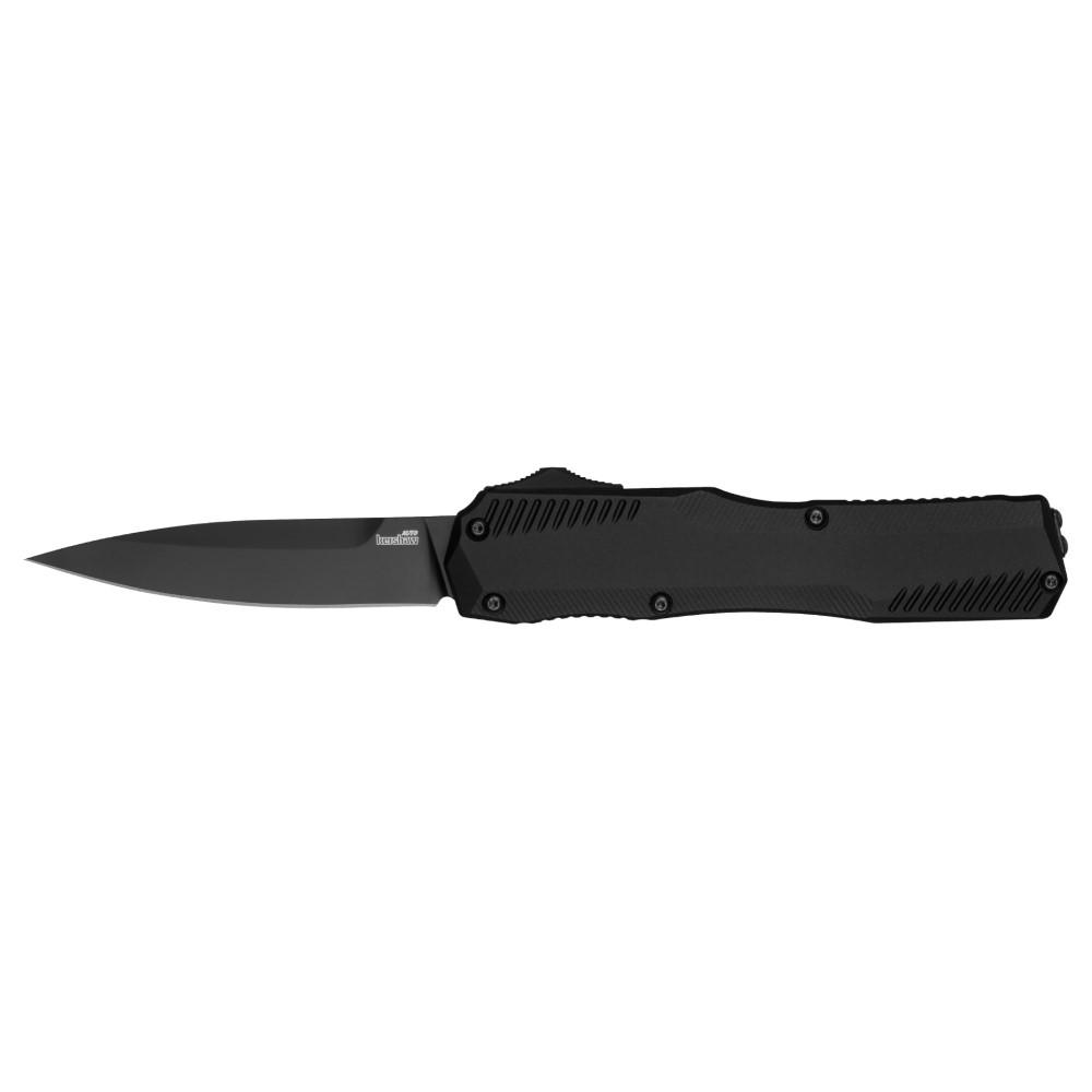 Kershaw Knives Knives Kershaw Knives Kershaw Livewire OTF Automatic Knife 3-3/10" Spear Point Blade Black with Black Blade