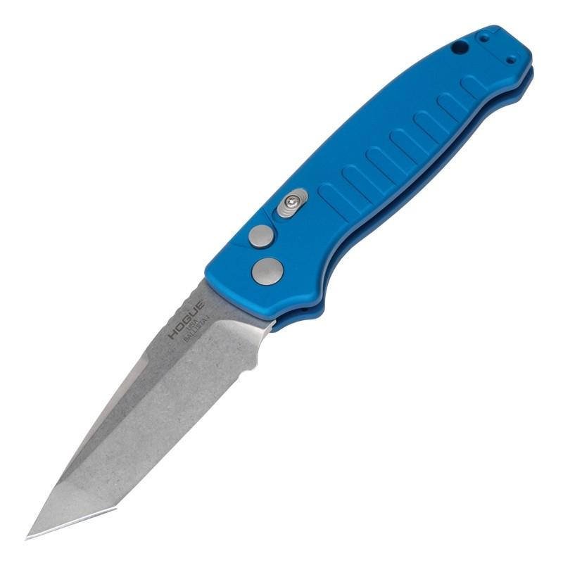 Hogue Knife Knives &amp; Edged Tools|Knives Hogue Knife Hogue Ballista I Automatic Folder Knife 3 1/2" Tanto Blade Blue